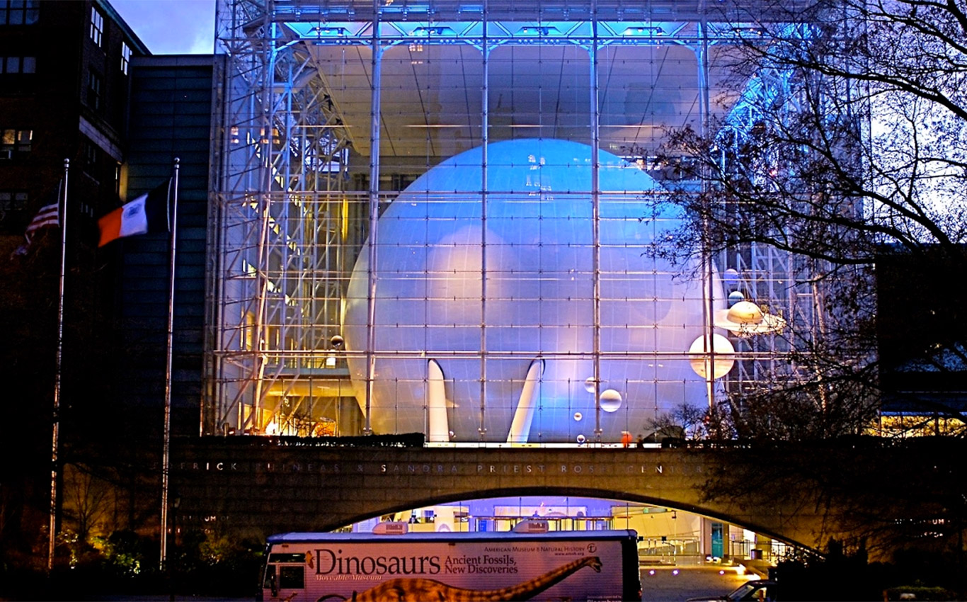 The Hayden Planetarium in NYC